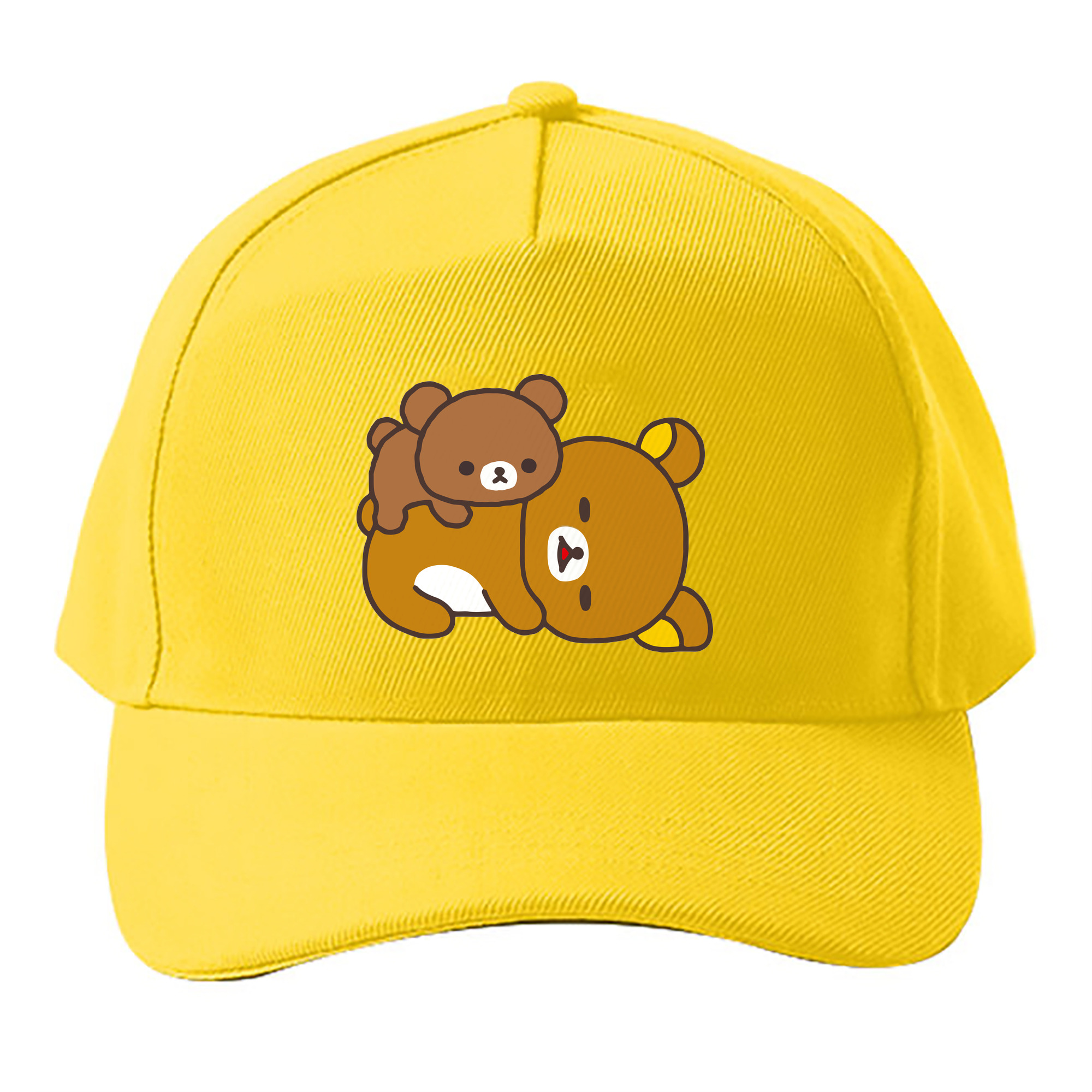 （画像用） リラックマ リラックマ キイロイトリ Rilakkuma Korilakkuma Kiiroitori ベースボールキャップ 綿100％ 男女兼用 帽子 スポーツ